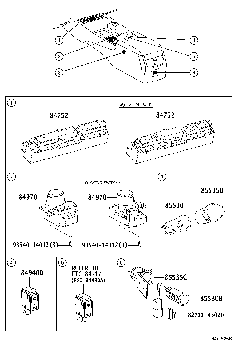 89539-30170 BRACKET, COMPUTER product image