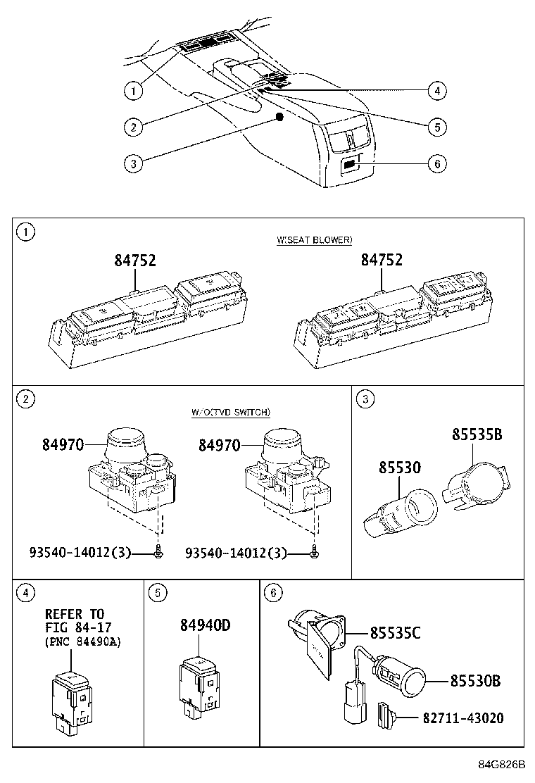 89539-30170 BRACKET, COMPUTER product image