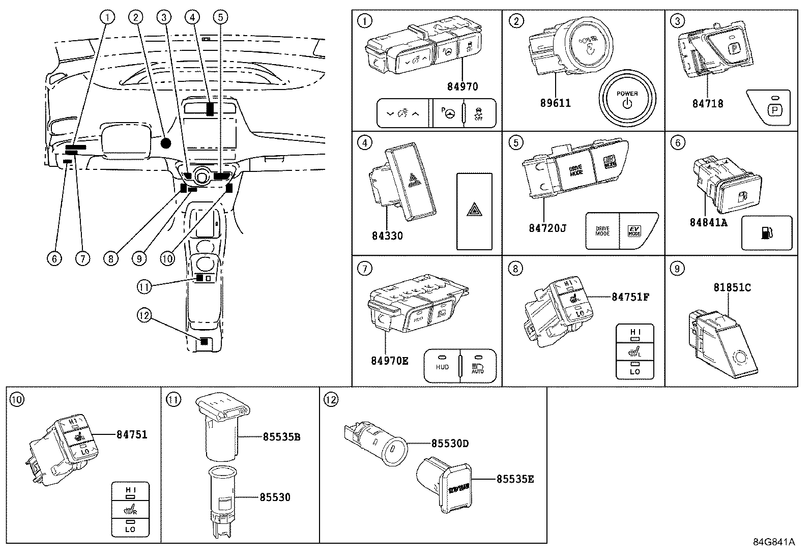 82660-47060 BLOCK ASSY, RELAY product image