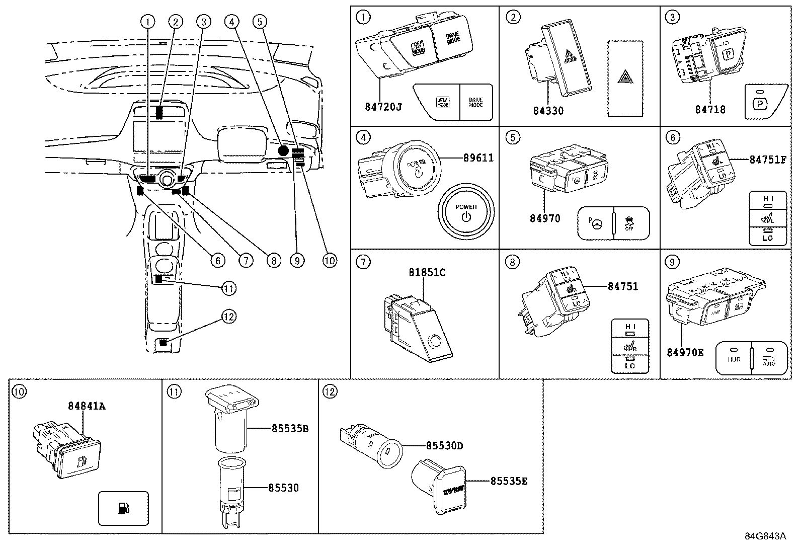 82660-47060 BLOCK ASSY, RELAY product image