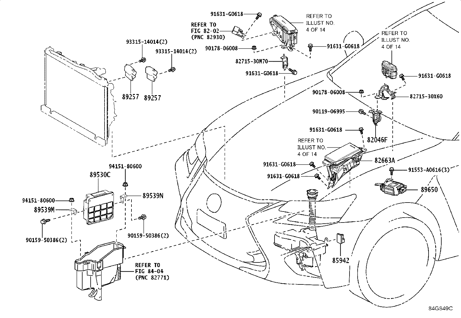 89539-30170 BRACKET, COMPUTER product image