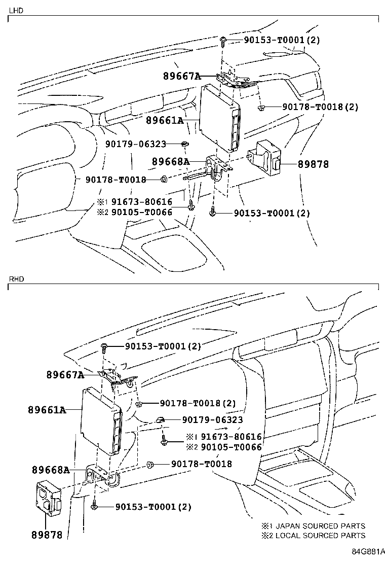89666-0KC20 COMPUTER, ENGINE CONTROL product image