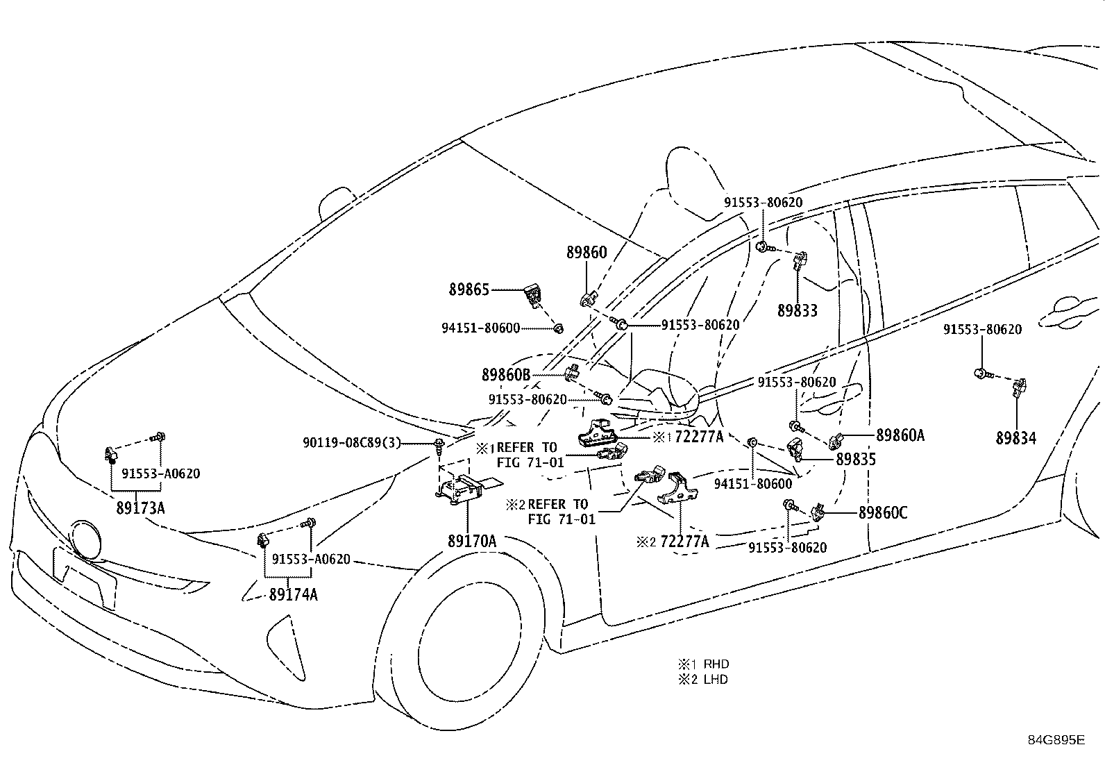 89170-47800 COMPUTER ASSY, AIR BAG product image