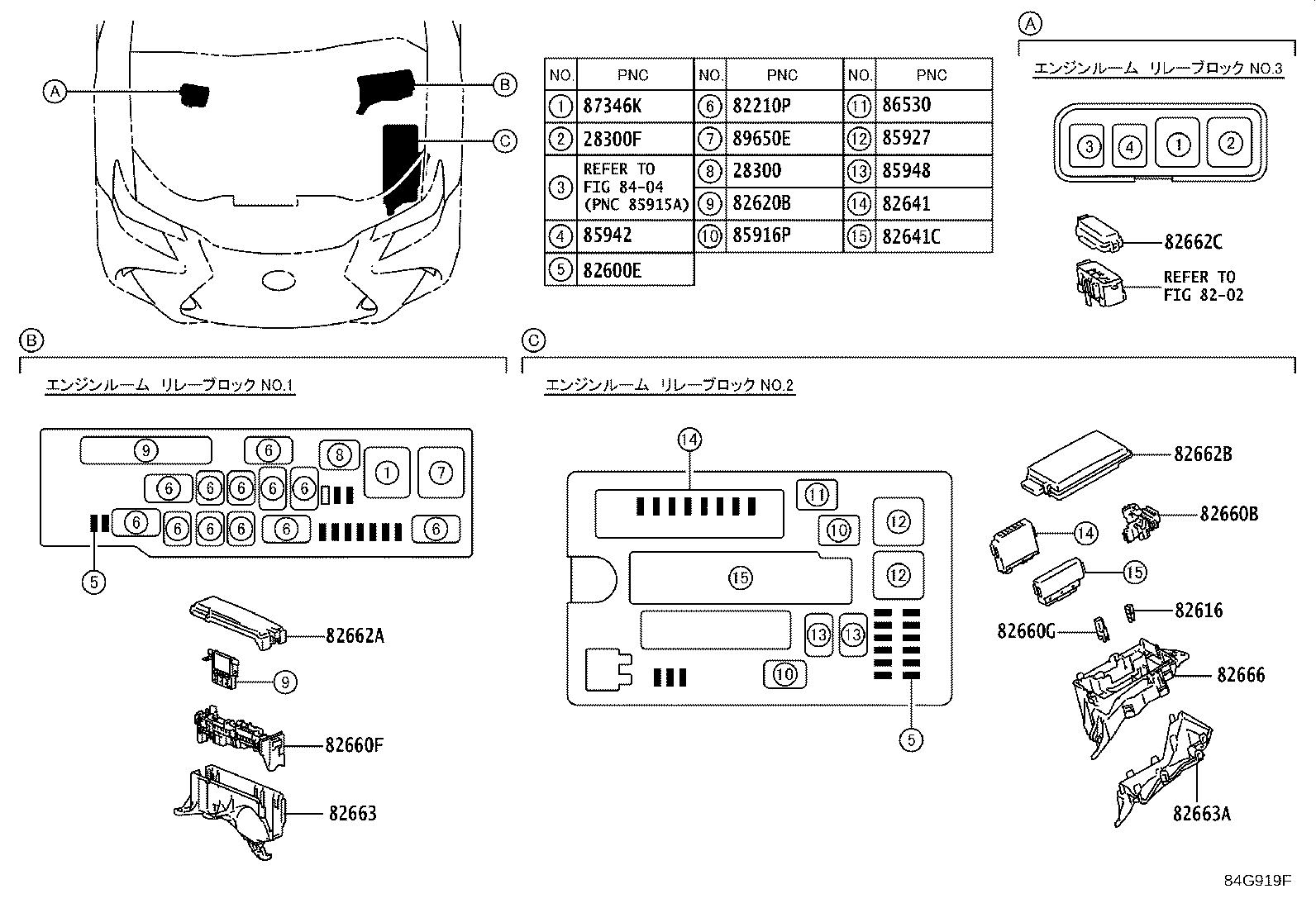 82662-30F30 COVER, RELAY BLOCK, UPPER, NO.2 product image