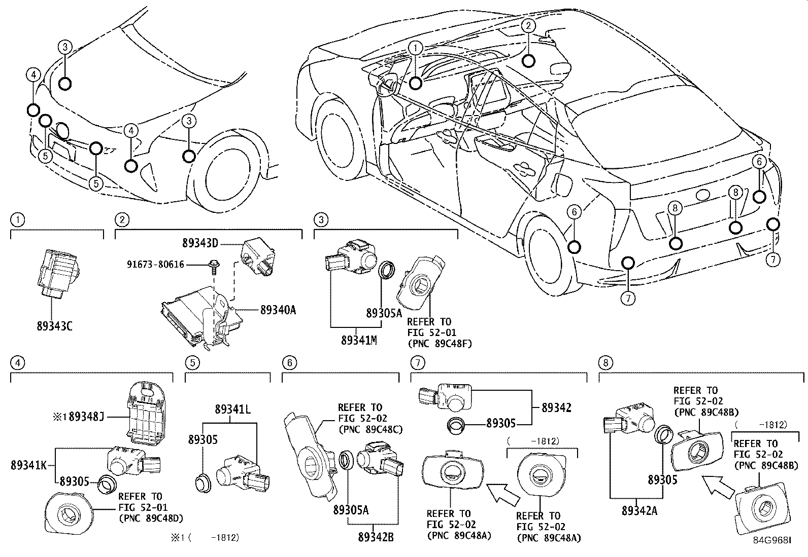 Toyota 89305-47010 Genuine Toyota Part
