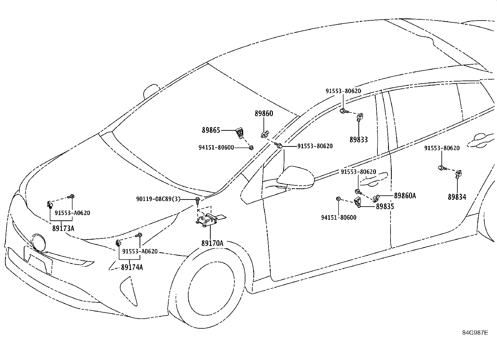 89170-47610 COMPUTER ASSY, AIR BAG product image