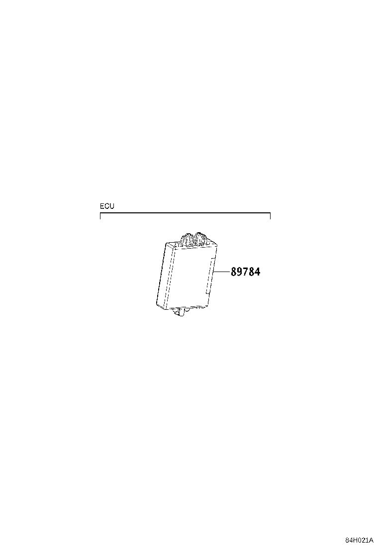 Toyota 89784-33020 COMPUTER, IMMOBILIZER CODE