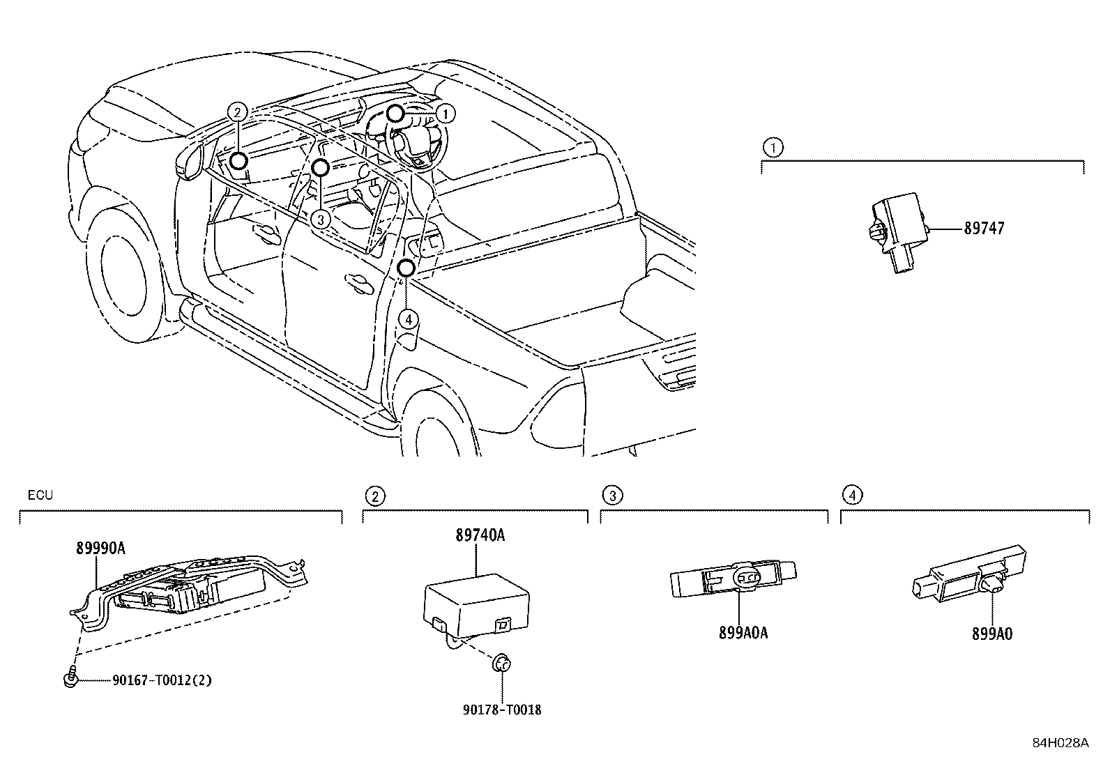 89741-0K190 RECEIVER, DOOR CONTROL product image