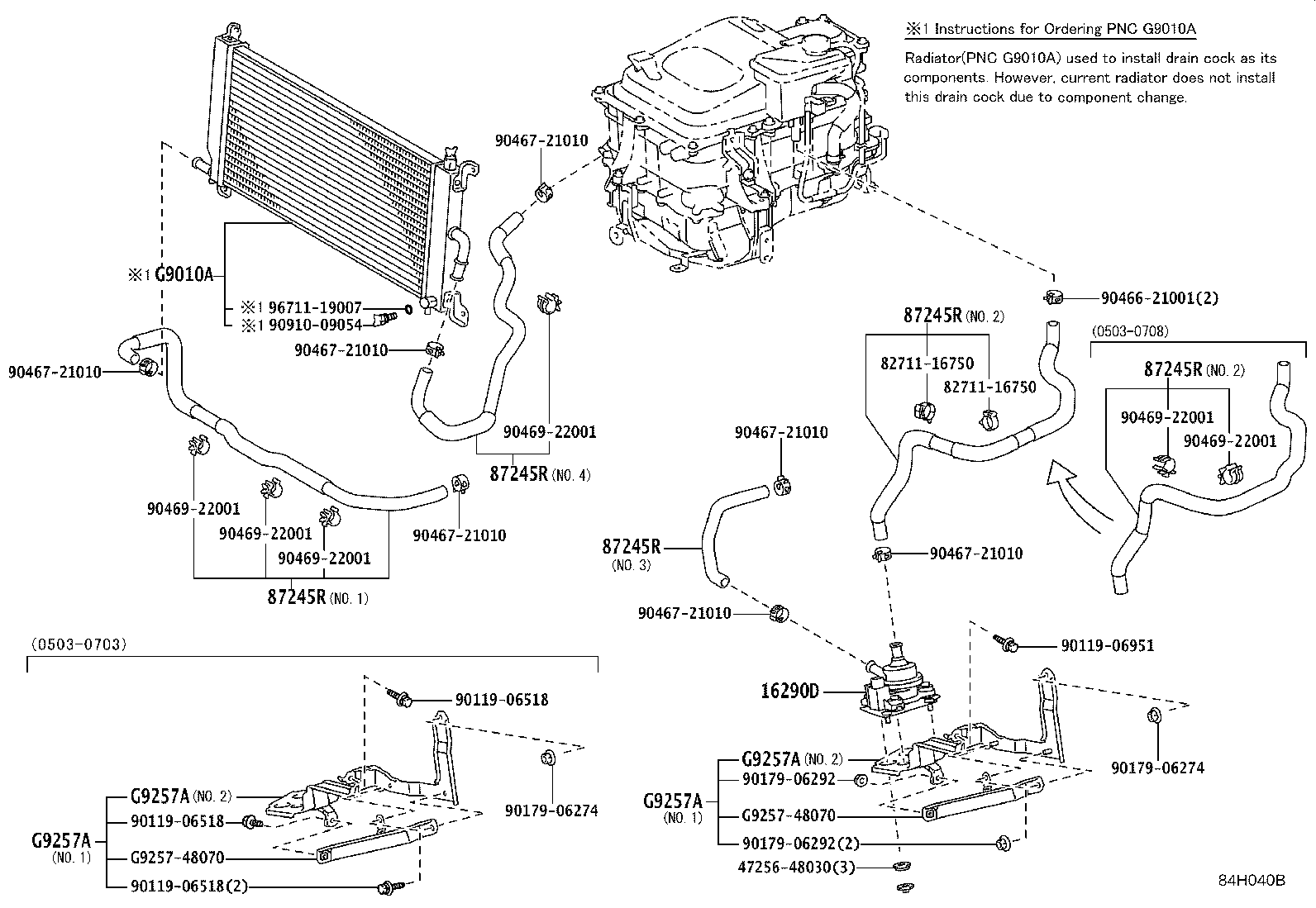 Toyota G9257-48080 BRACKET, INVERTER, NO.5