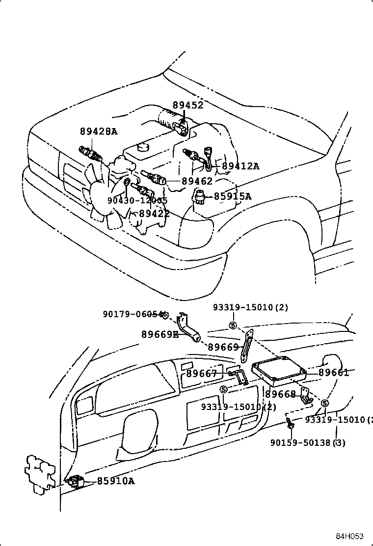 89428-60060 SWITCH, WATER TEMPERATURE (FOR E.F.I) product image