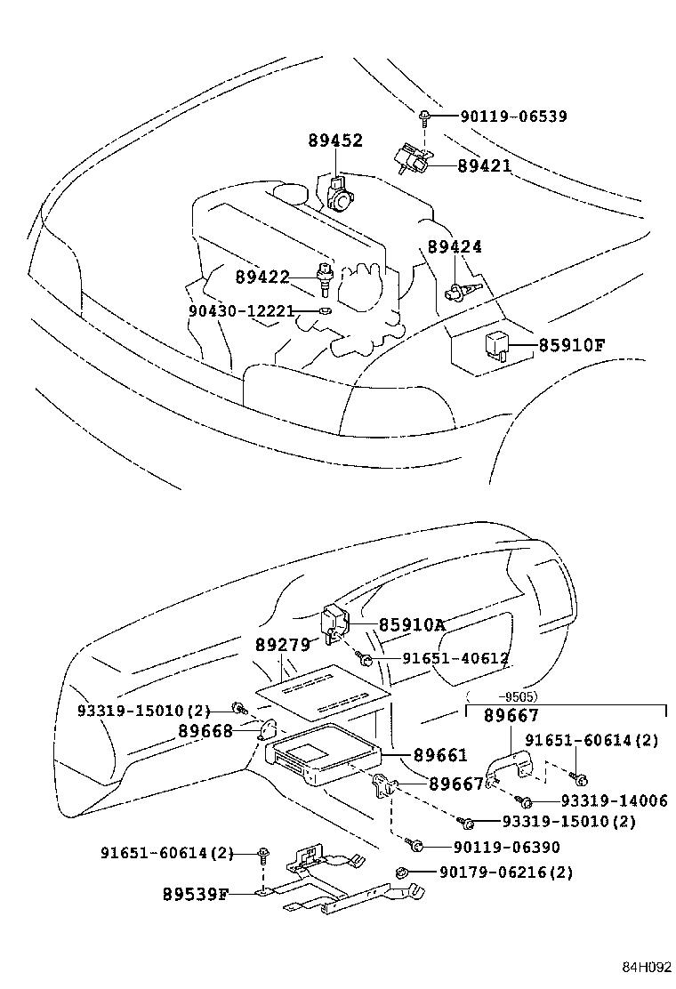 89661-1A180 COMPUTER, ENGINE CONTROL product image
