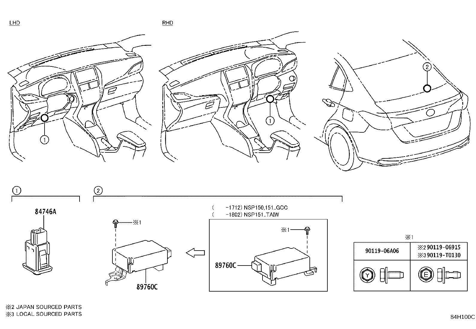 89760-52050 RECEIVER ASSY, TIRE PRESSURE MONITOR product image