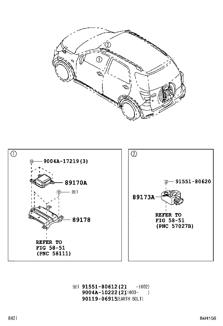 89170-BZ510 COMPUTER ASSY, AIR BAG product image