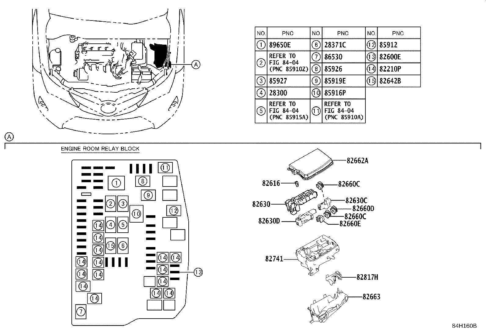 84332-12550 SWITCH ASSY, HAZARD WARNING SIGNAL product image