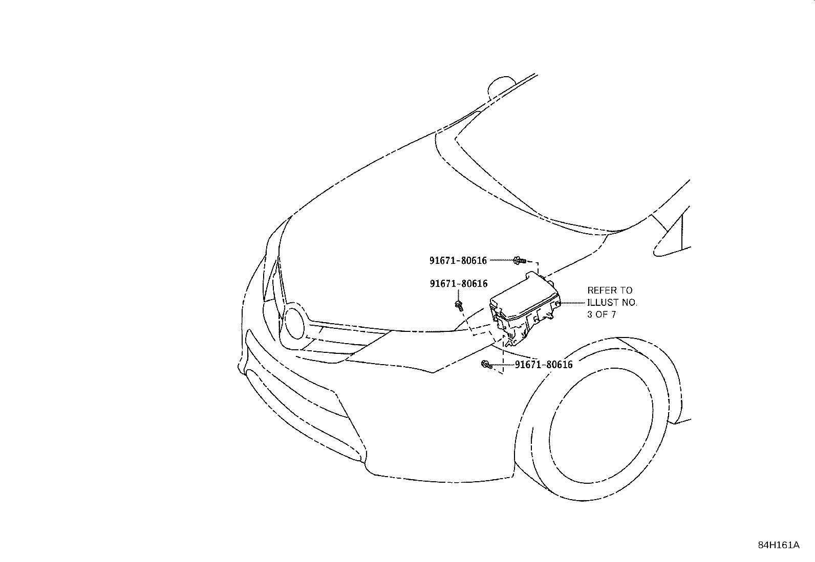 84152-12110 SWITCH, HEADLAMP LEVELING product image