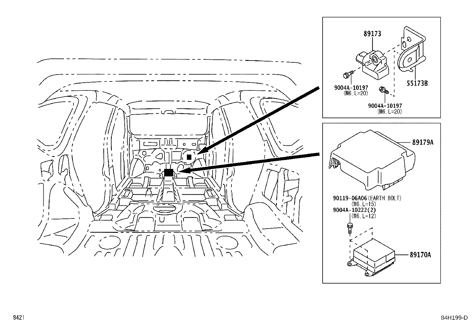 89170-BZ490 COMPUTER ASSY, AIR BAG product image