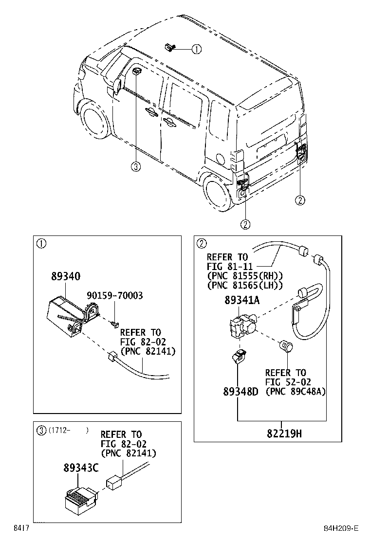89340-B2130 COMPUTER ASSY, REAR CLEARANCE WARNING product image