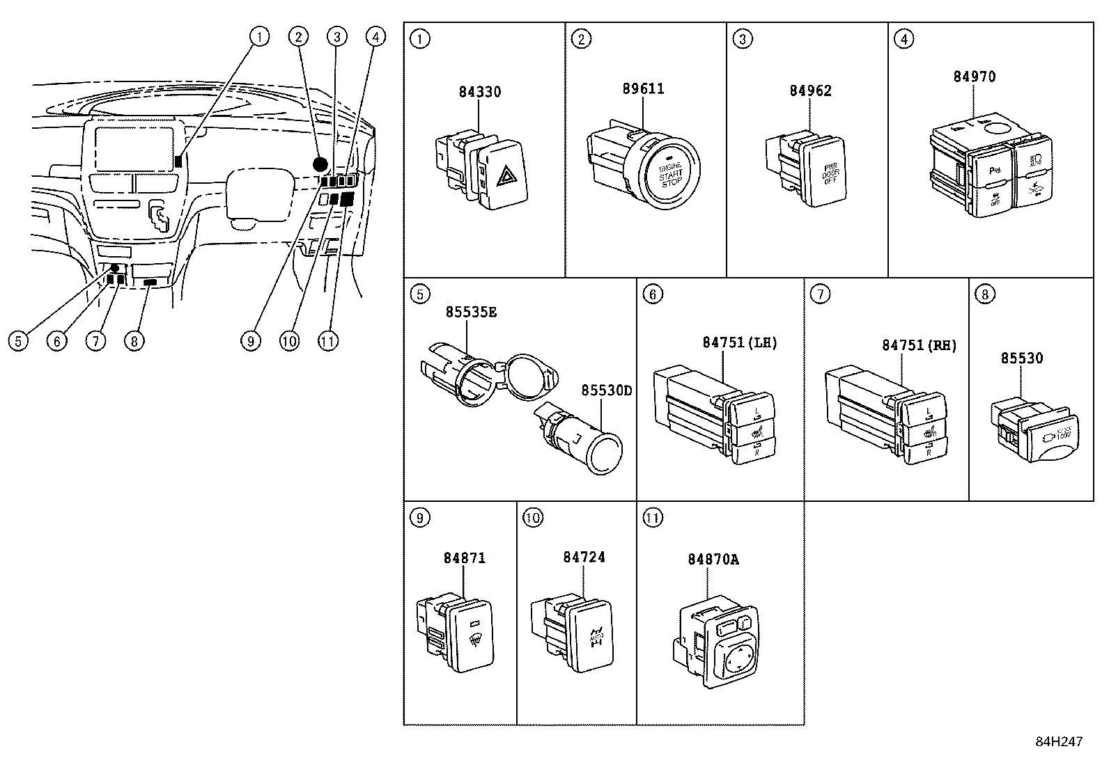 82662-28201 COVER, RELAY BLOCK, UPPER, NO.1 product image