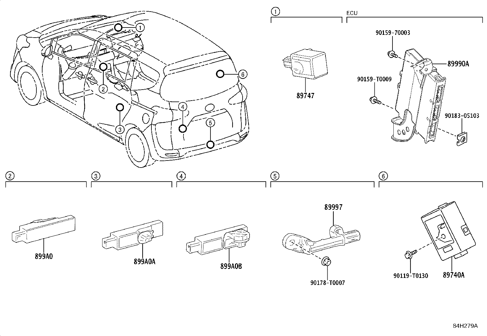 89741-0D260 RECEIVER, DOOR CONTROL product image
