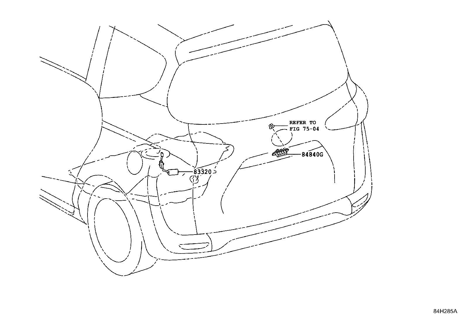 84152-0D100 SWITCH, HEADLAMP LEVELING product image