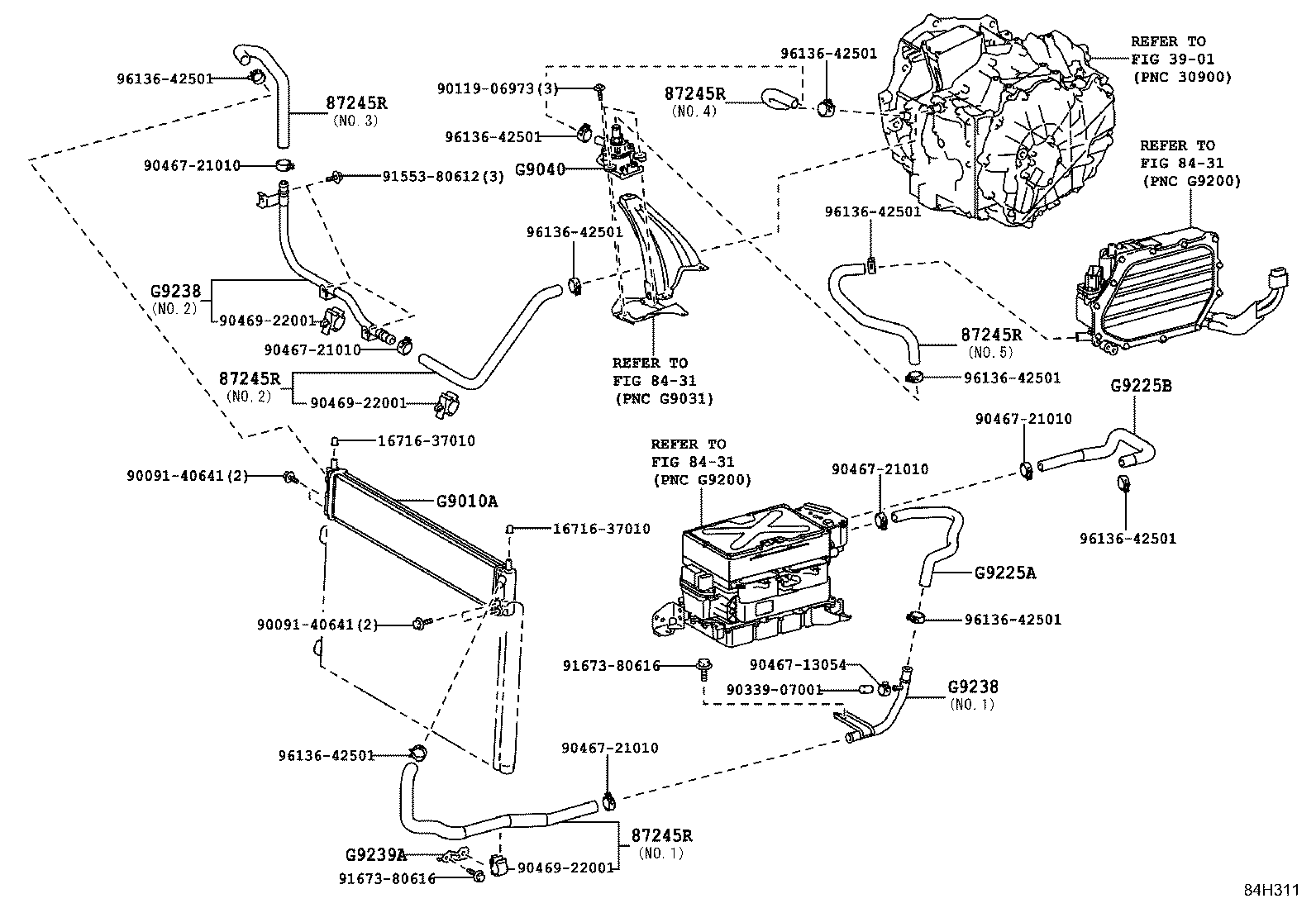 G9225-58010 HOSE, WATER product image
