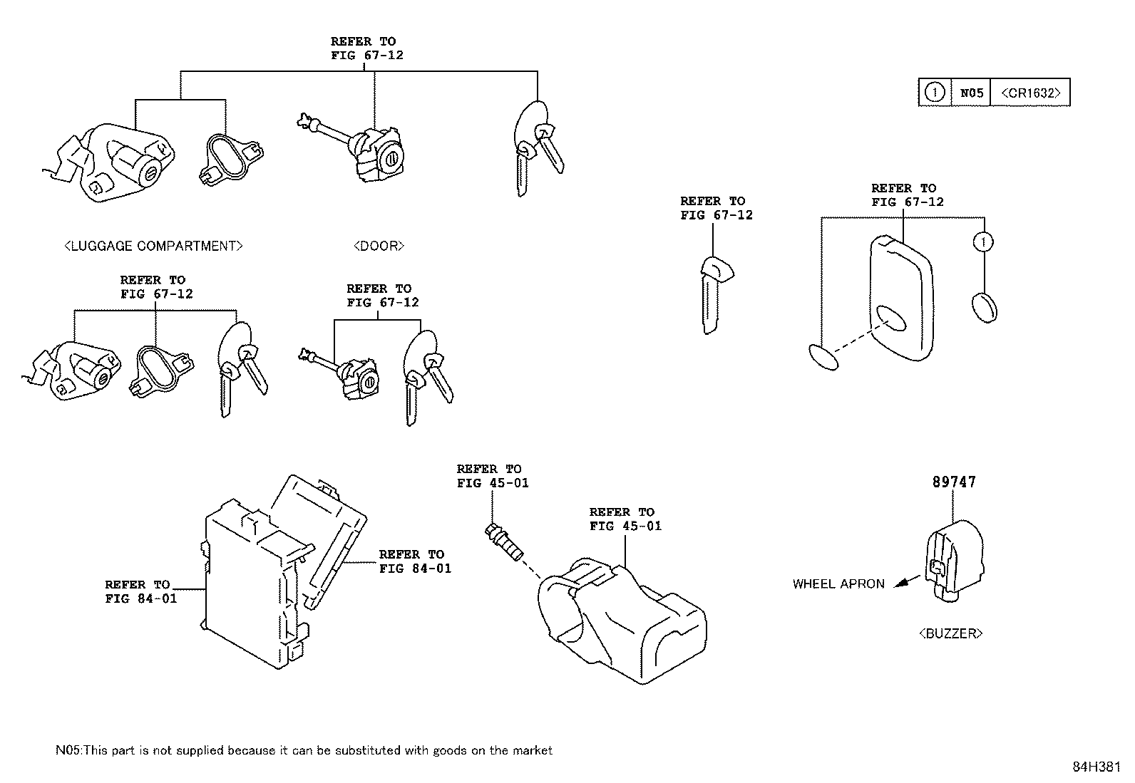 SU003-07423 COMPUTER ASSY, SMART KEY product image