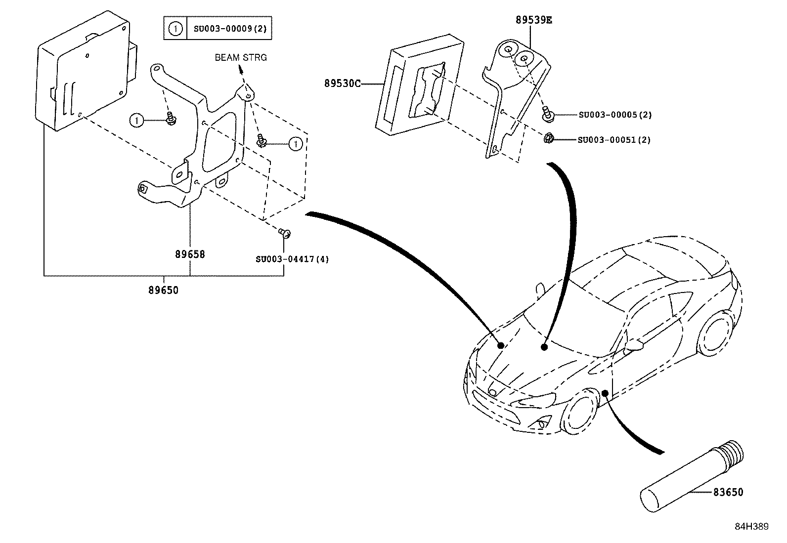 SU003-08157 SWITCH ASSY, POWER WINDOW REGULATOR product image