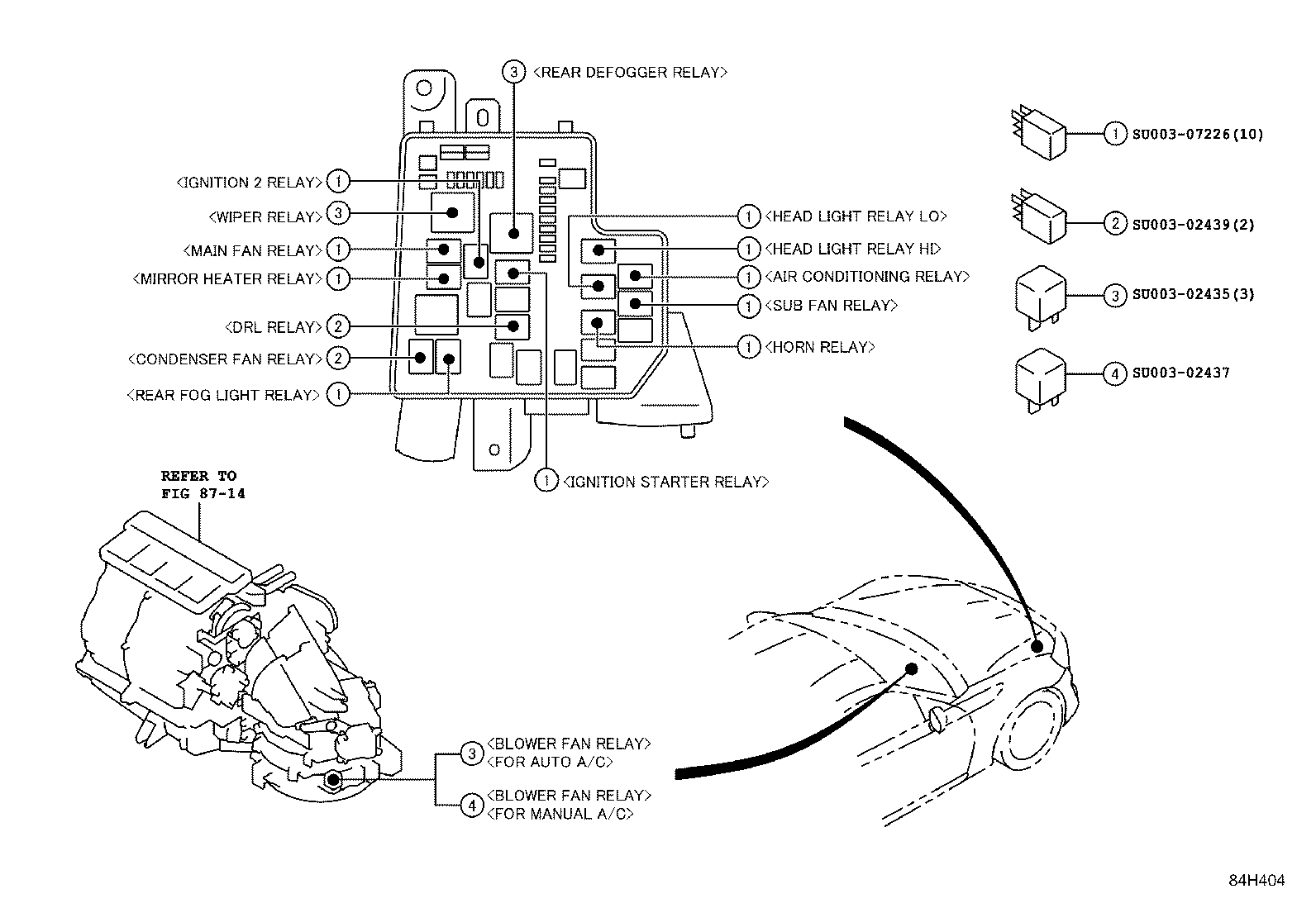 SU003-06970 SWITCH ASSY, PATTERN SELECT product image