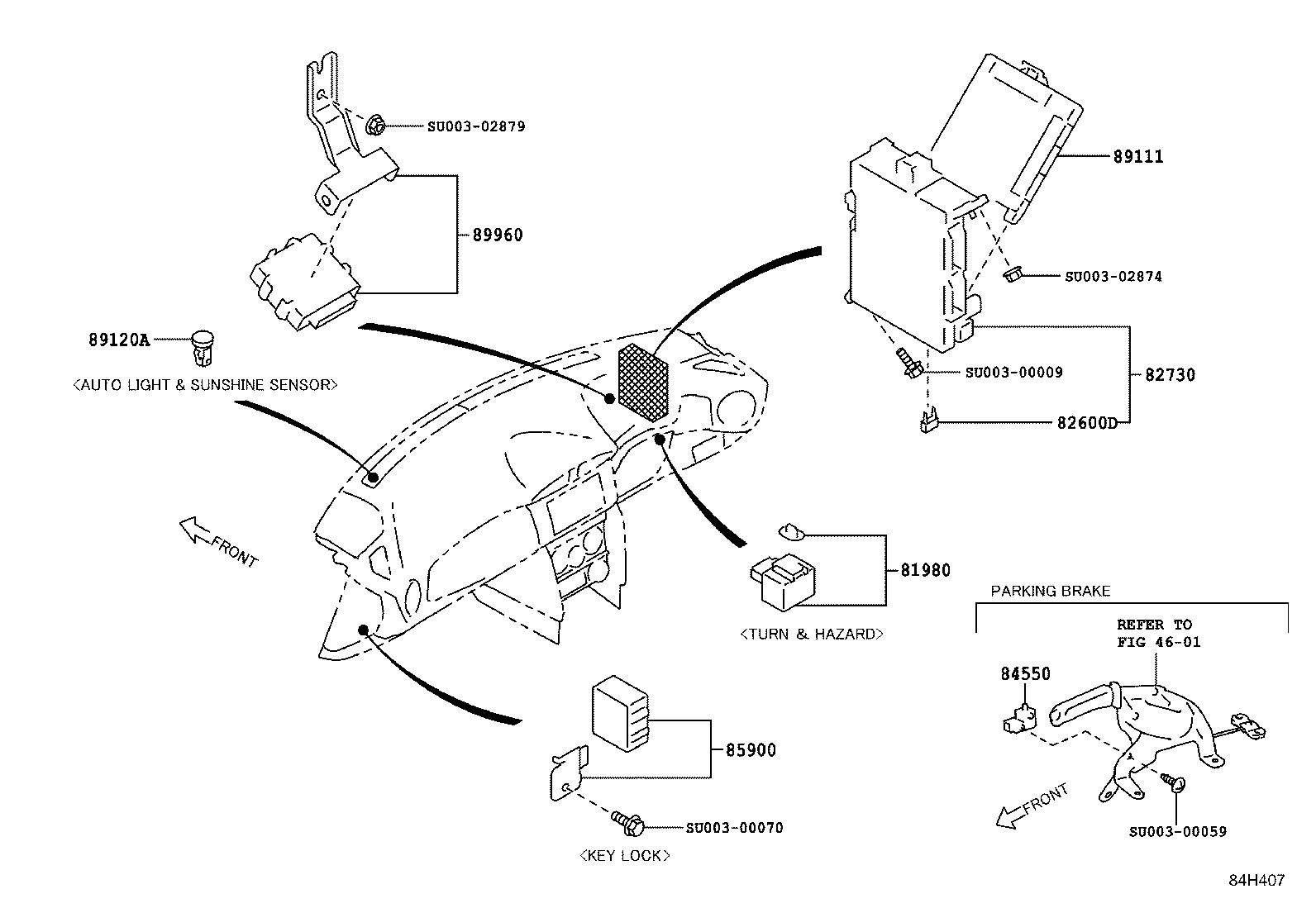 SU003-06970 SWITCH ASSY, PATTERN SELECT product image
