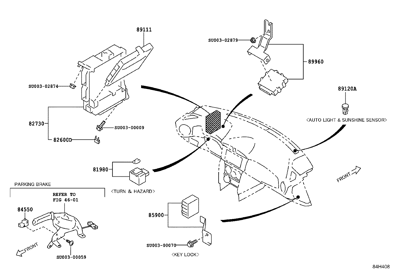 SU003-06970 SWITCH ASSY, PATTERN SELECT product image