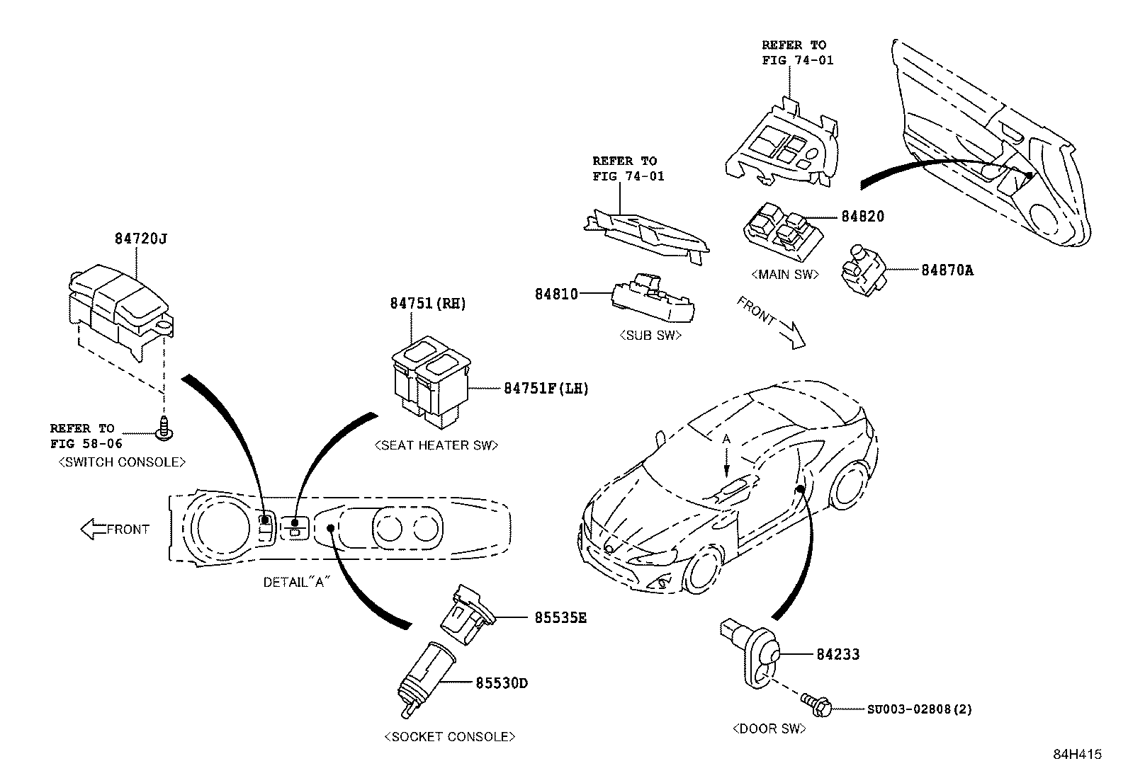 SU003-06970 SWITCH ASSY, PATTERN SELECT product image