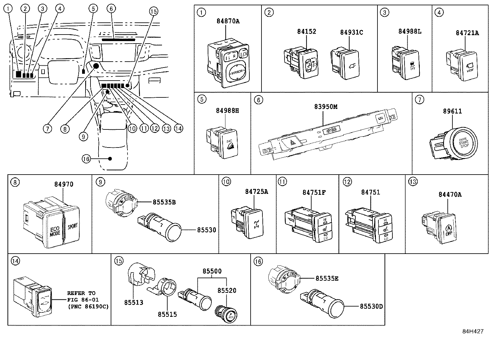 82630-0R010 HOLDER ASSY, FUSE product image