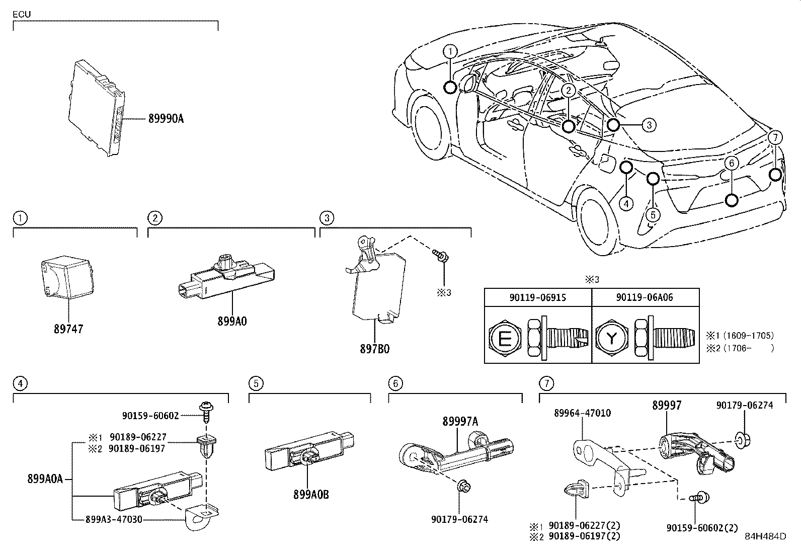 Toyota 89990-47460 COMPUTER ASSY, SMART KEY