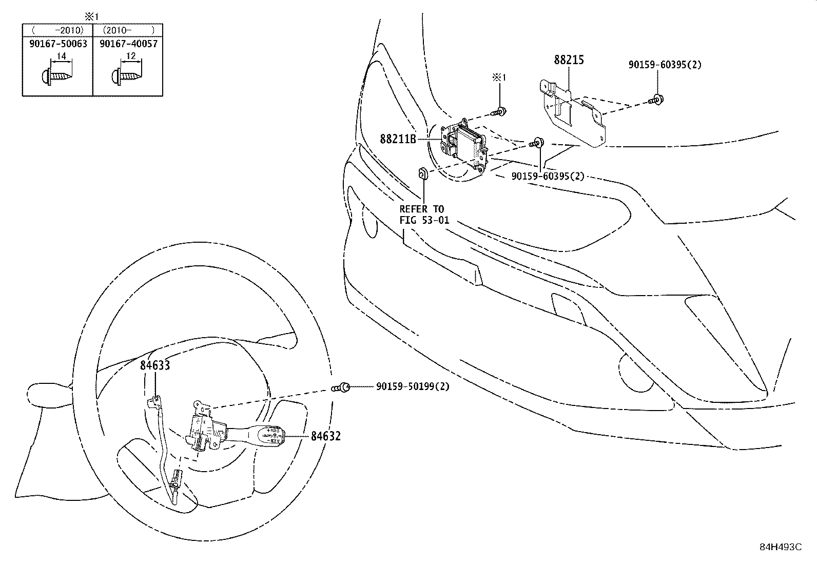 Toyota 84633-F4020 WIRE, CRUISE CONTROL SWITCH