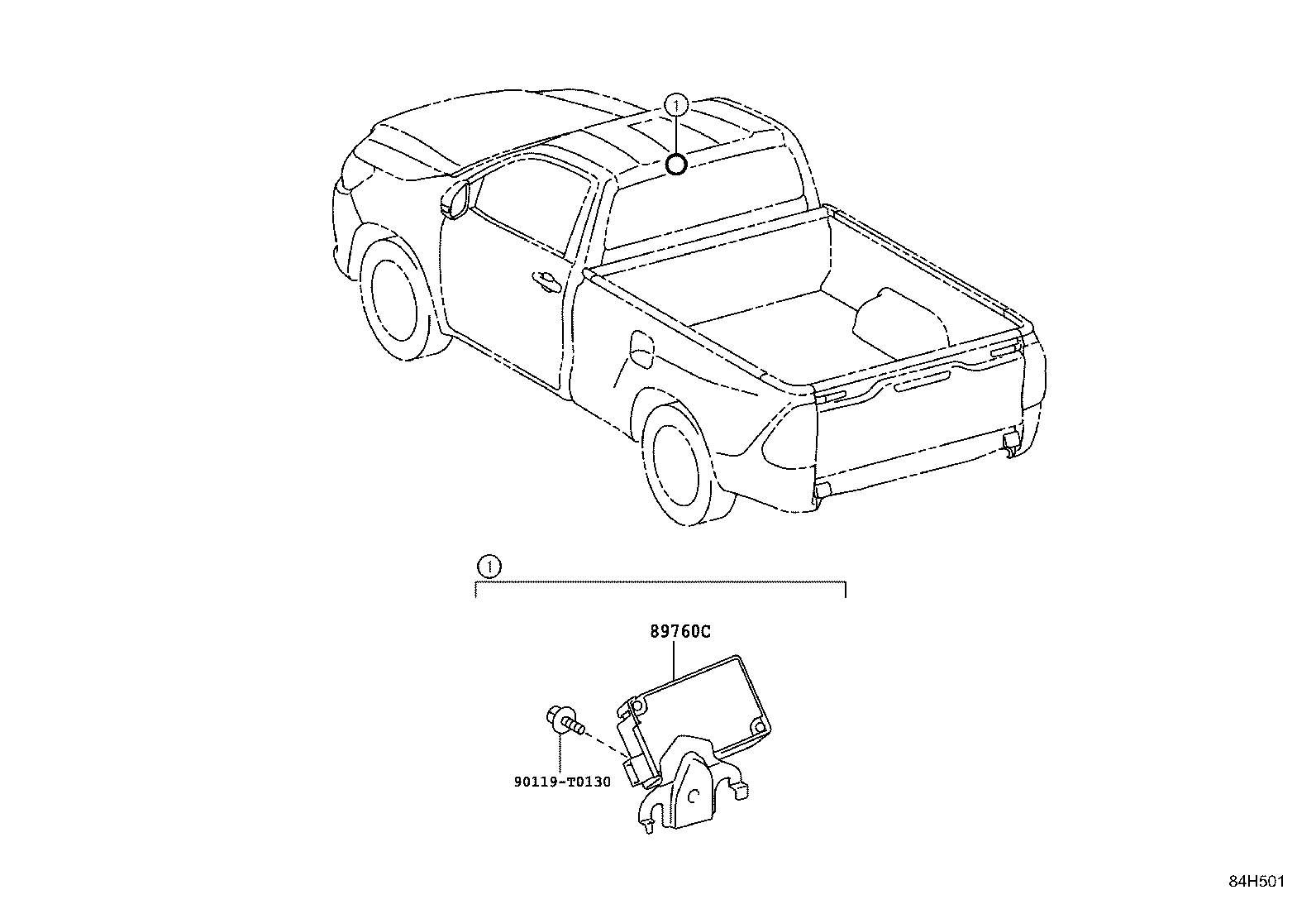 89760-71040 RECEIVER ASSY, TIRE PRESSURE MONITOR product image