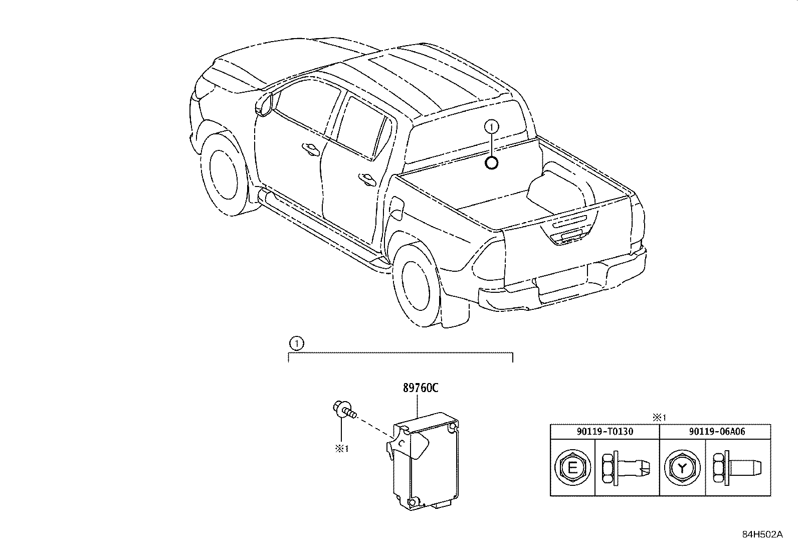 89760-71040 RECEIVER ASSY, TIRE PRESSURE MONITOR product image