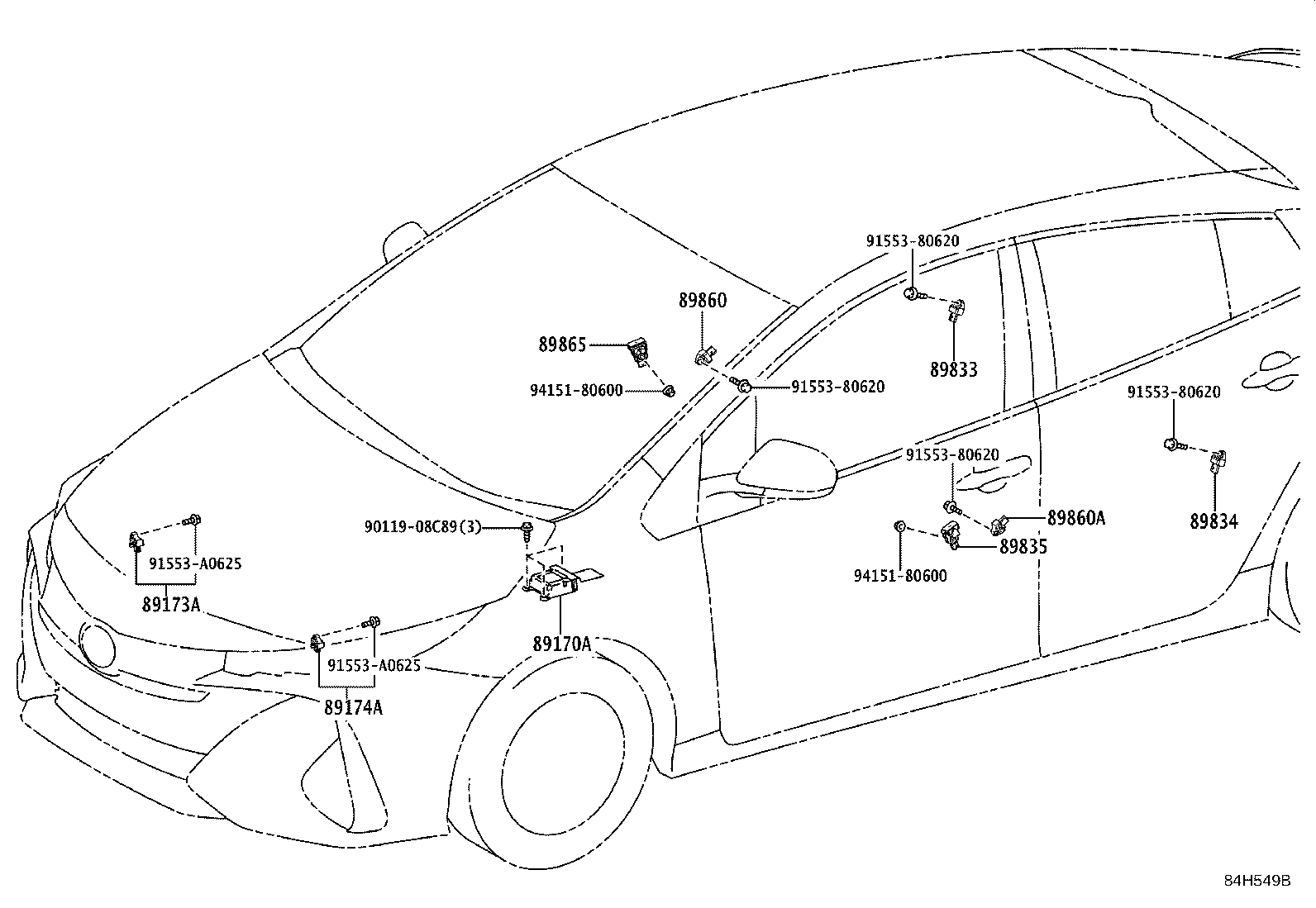 89170-47691 COMPUTER ASSY, AIR BAG product image
