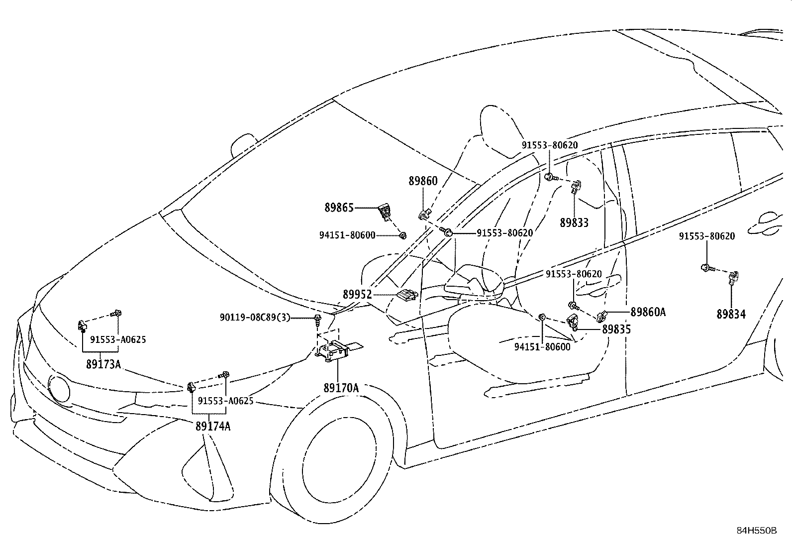 89170-47720 COMPUTER ASSY, AIR BAG product image