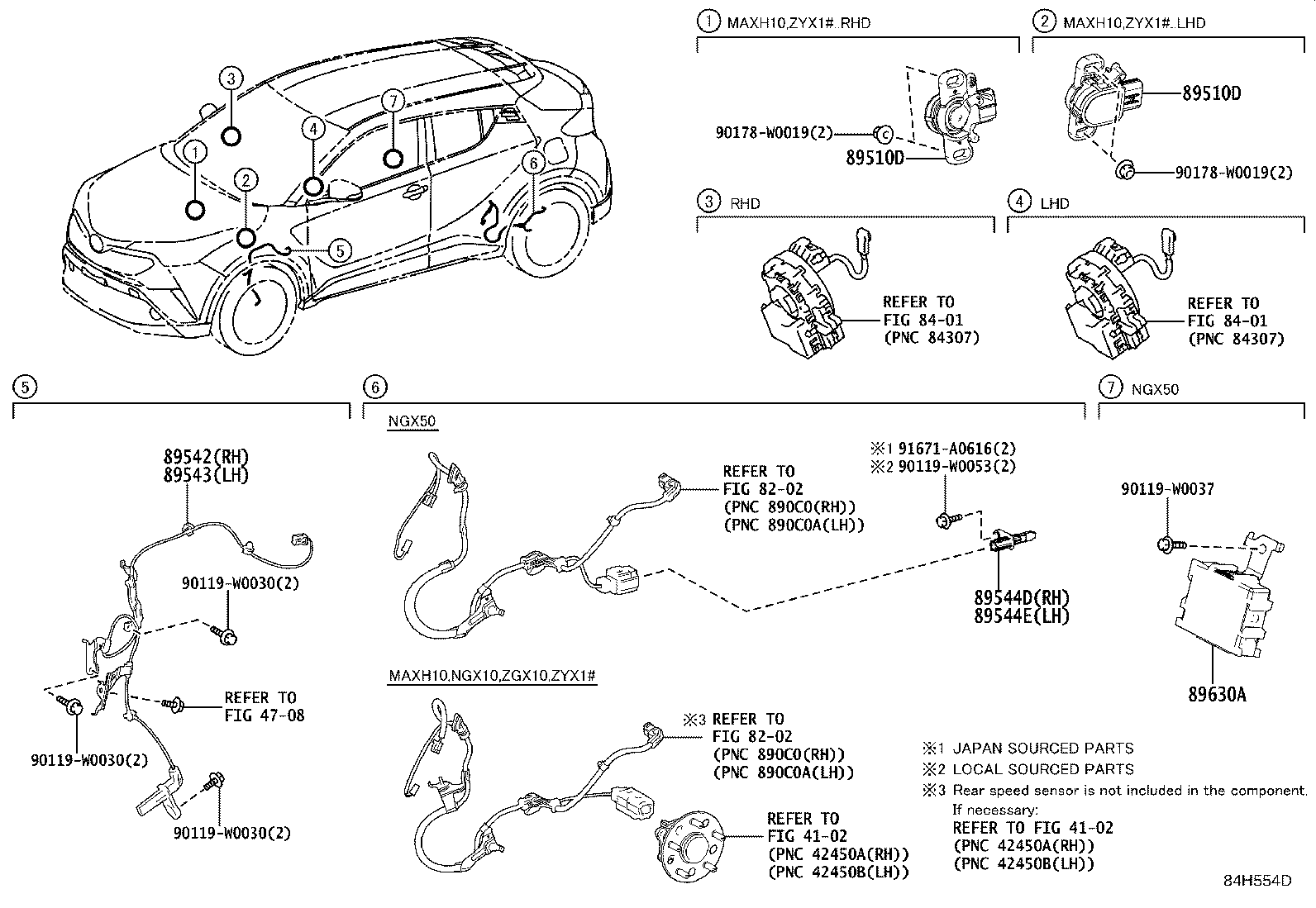 Toyota 89630-10010 COMPUTER ASSY, 4WD
