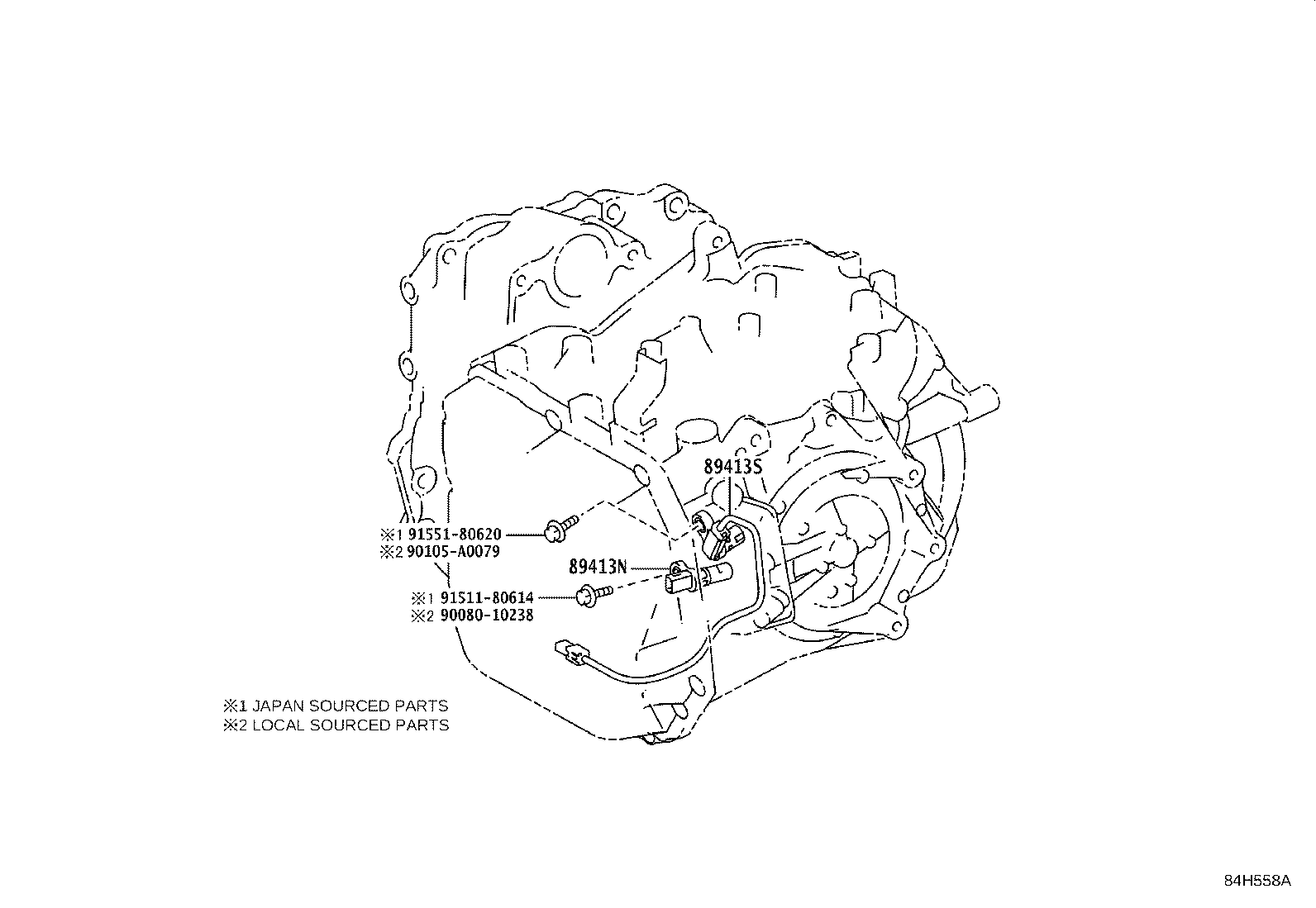 89413-08030 SENSOR, TRANSMISSION REVOLUTION product image