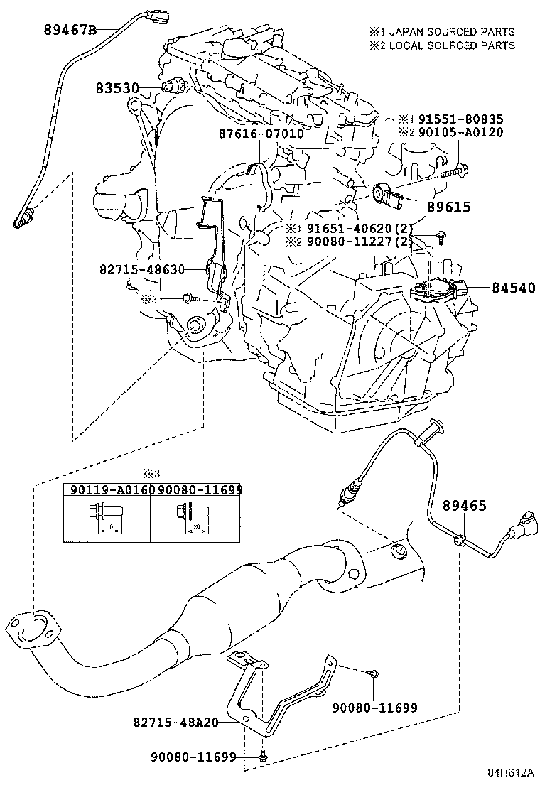 Toyota 28859-0P010 HOLDER, BATTERY CURRENT SENSOR