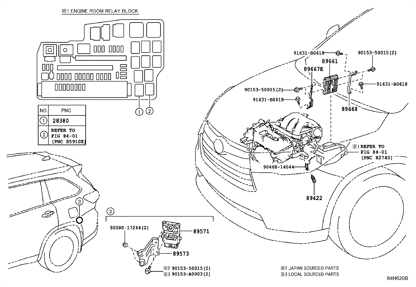 89661-0E590 COMPUTER, ENGINE CONTROL product image