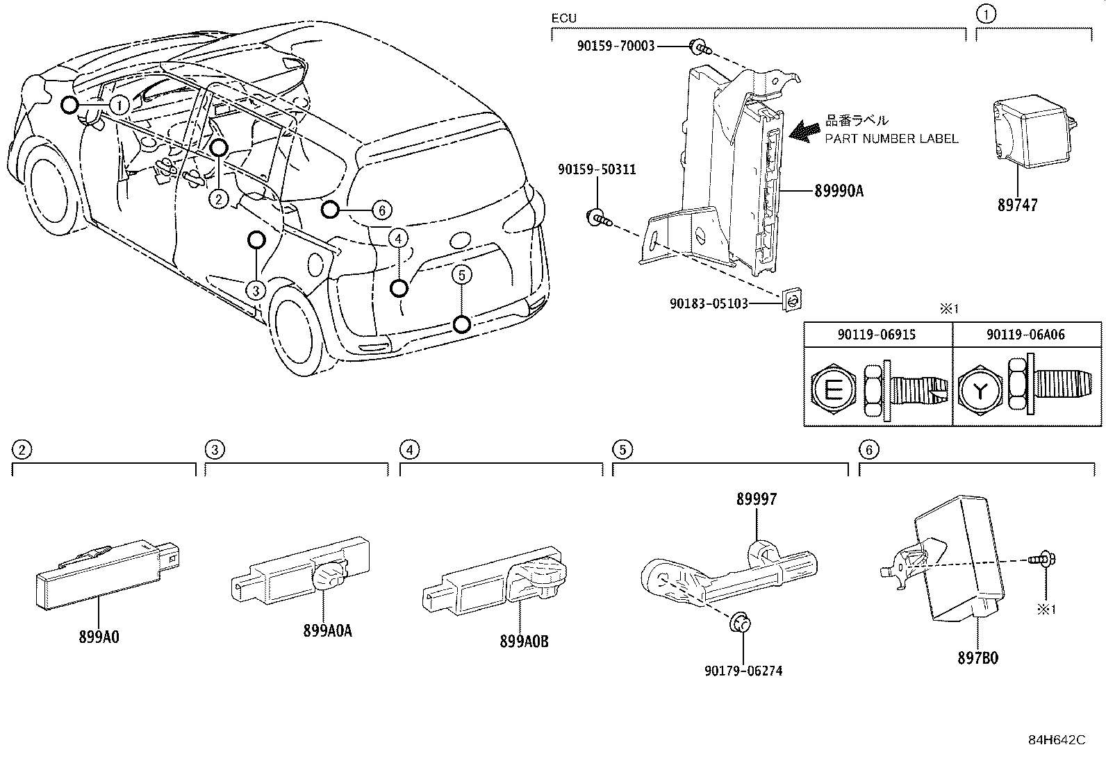 897B0-52030 RECEIVER ASSY, ELECTRICAL KEY & TPMS product image