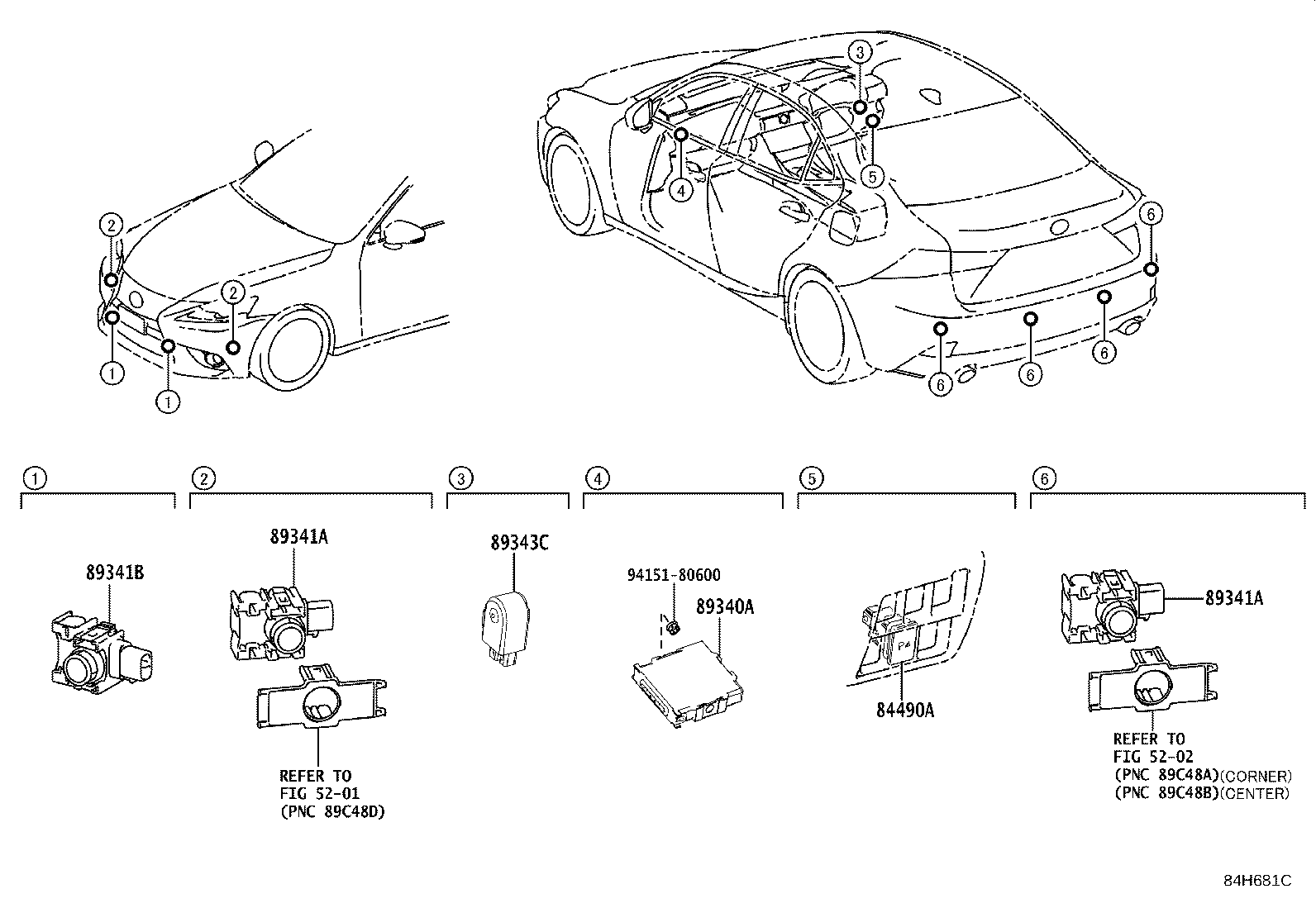 89340-53260 COMPUTER ASSY, CLEARANCE WARNING product image