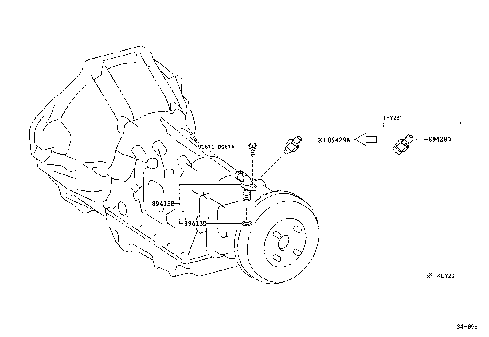 89530-25250 COMPUTER ASSY, TRANSMISSION CONTROL product image