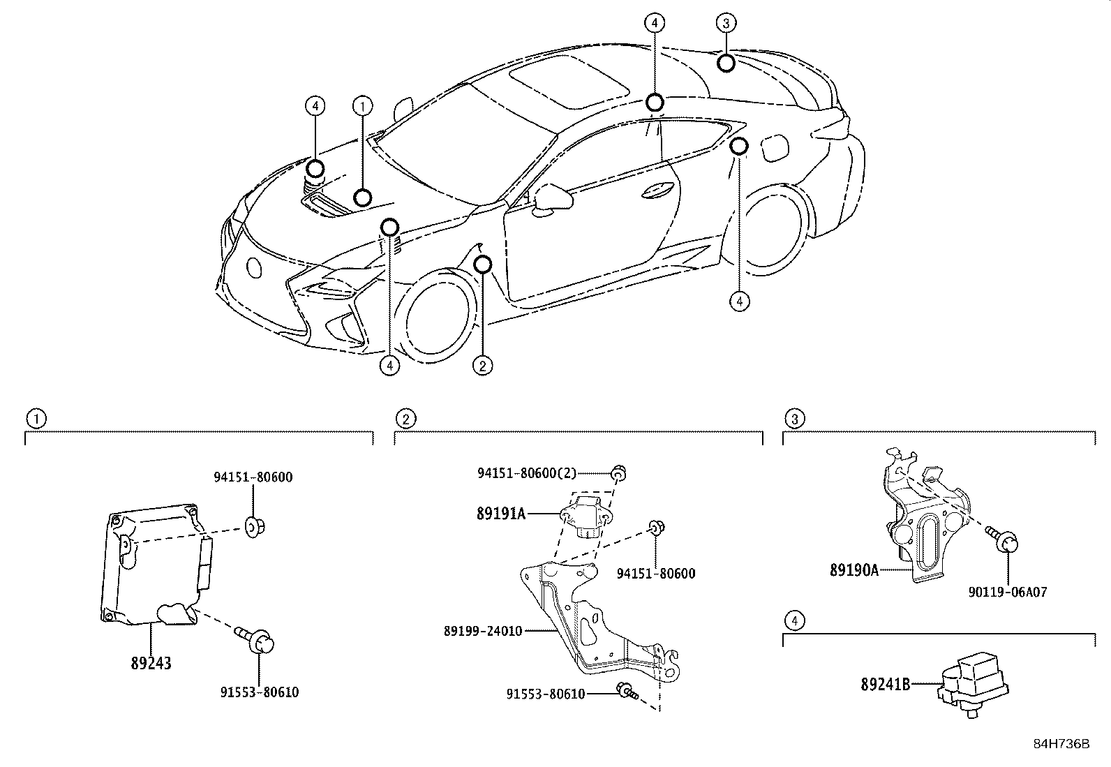 89243-24120 COMPUTER, ABSORBER CONTROL product image