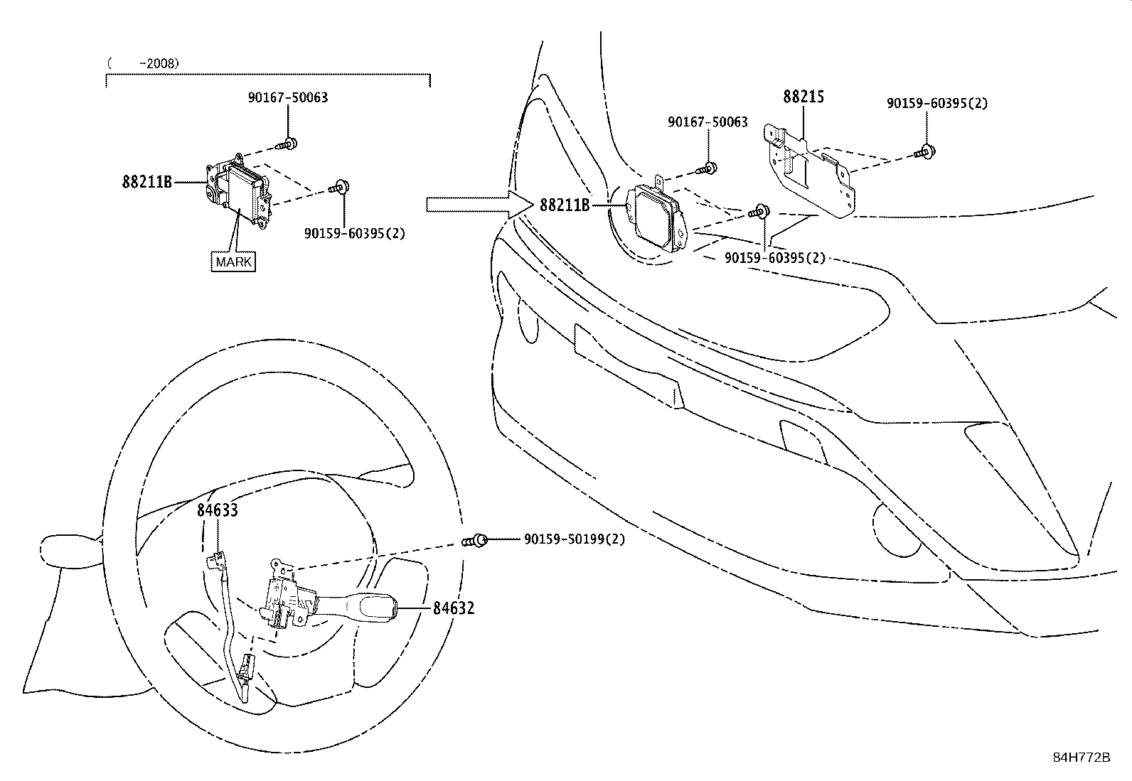 Toyota 84633-10010 WIRE, CRUISE CONTROL SWITCH