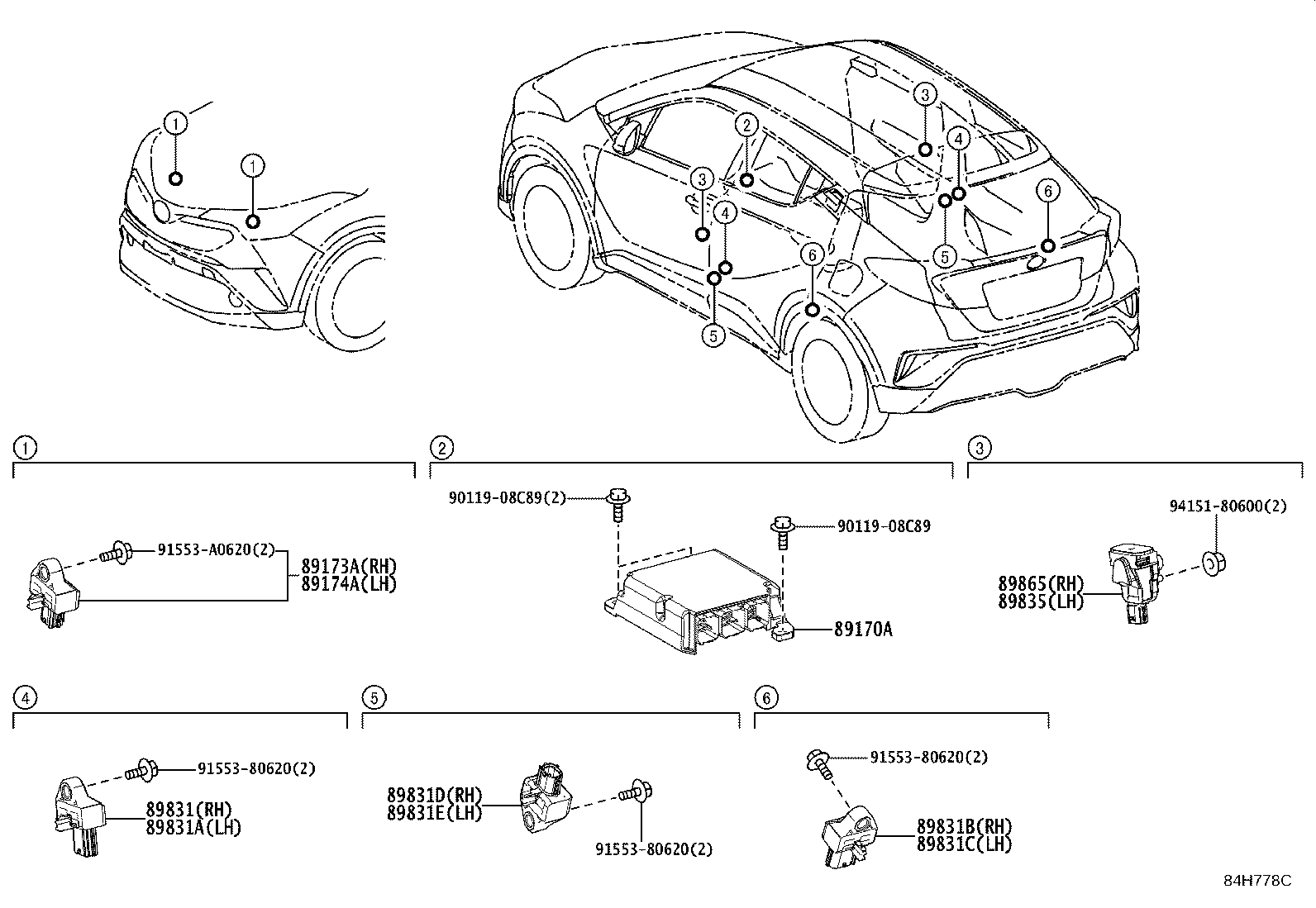 89170-10200 COMPUTER ASSY, AIR BAG product image