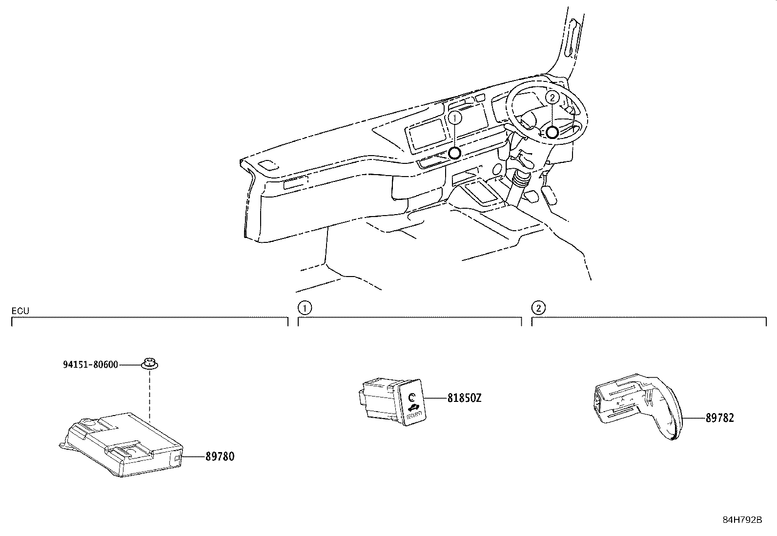 89780-36010 COMPUTER ASSY, TRANSPONDER KEY product image