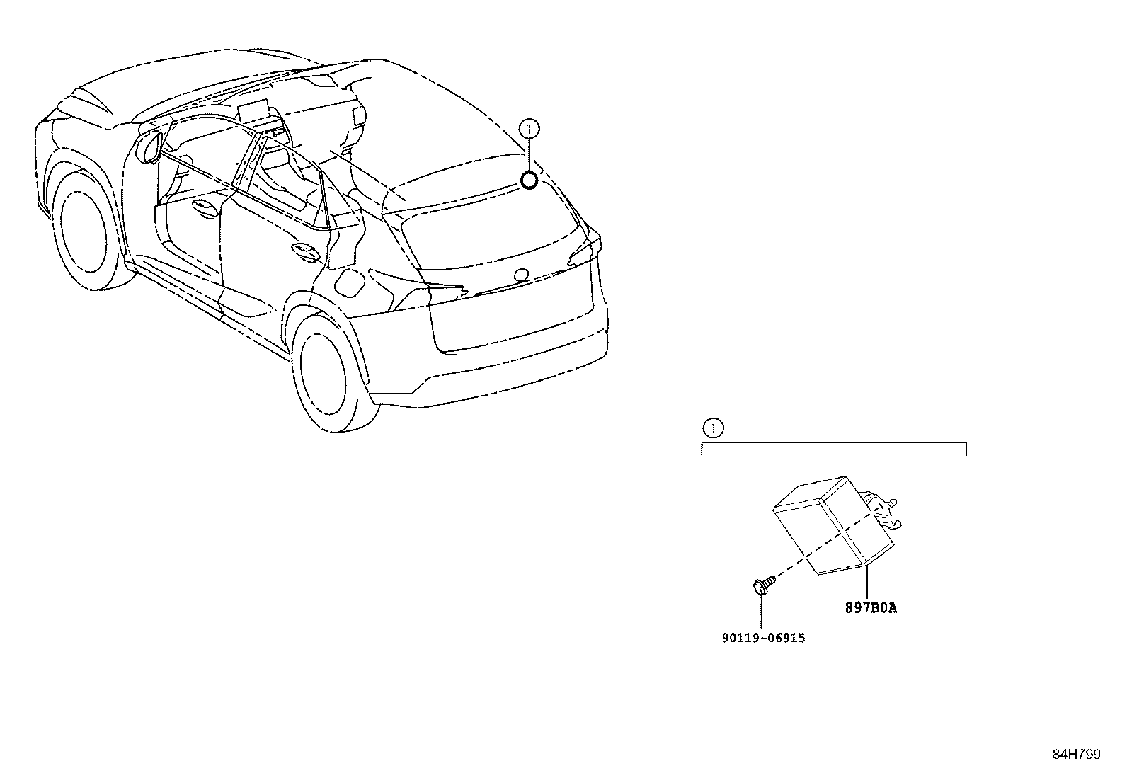 897B0-78150 RECEIVER ASSY, ELECTRICAL KEY & TPMS product image